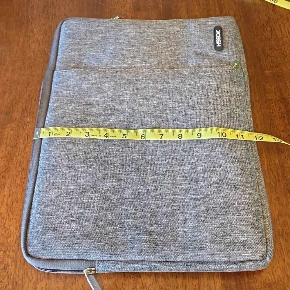 HSEOK Laptop Sleeve, Heather gray, 16in by 12in